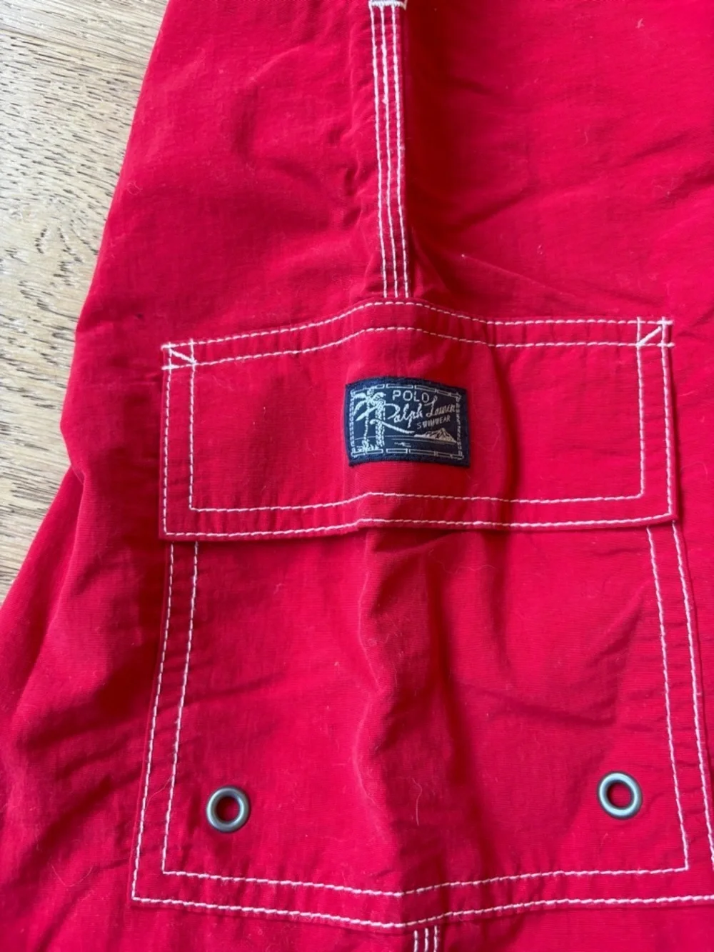 VTG polo ralph lauren blue label y2k swim trunks mens large